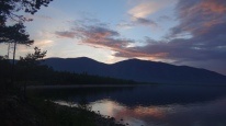 Sunset at Baikal Lake, Siberia, Russia